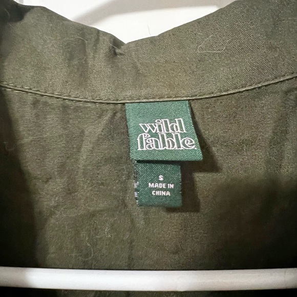 Green button up romper - Picture 3 of 3